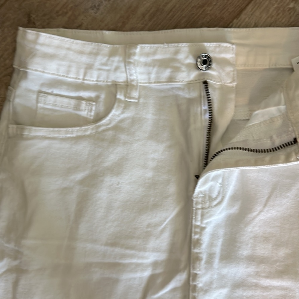 Brand new ladies, white jeans skirt, size medium - Picture 2 of 3